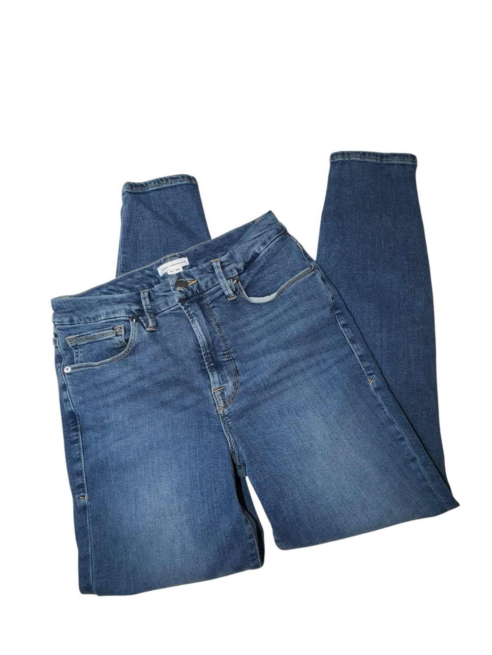 Good American Skinny Jeans in Medium Blue Wash